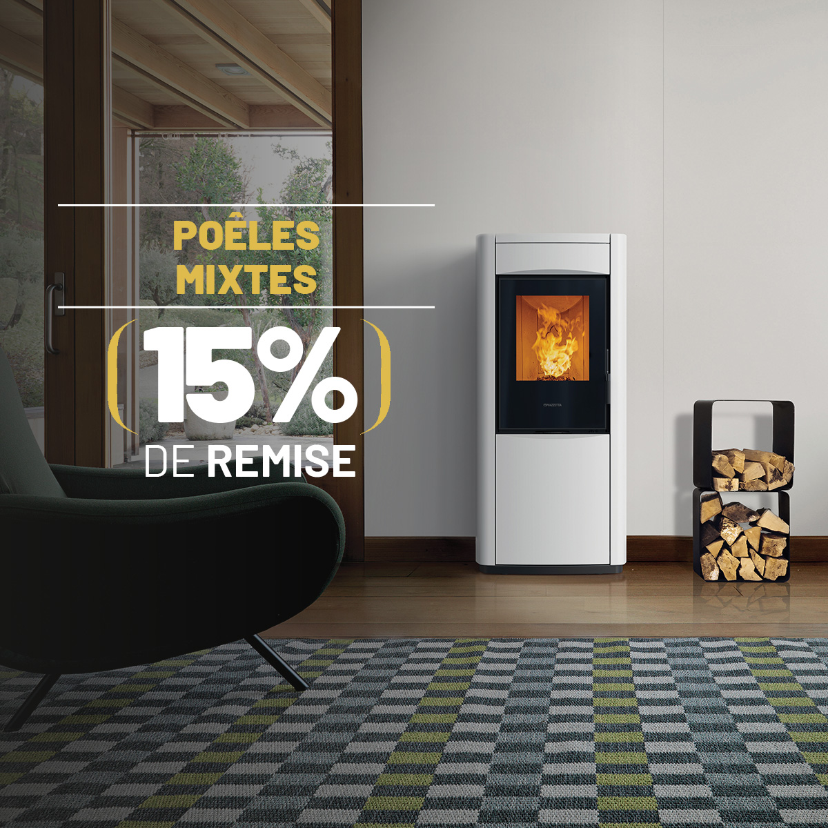 Promotion chauffage de bois et granulés